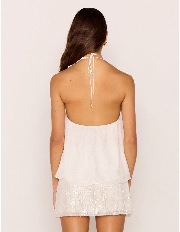 Marlon Halter Top White
