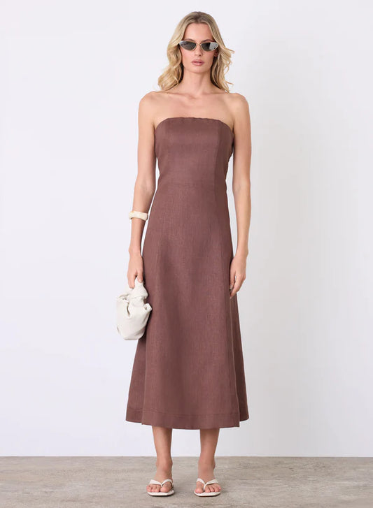 Marsielle Bandeau Dress Espresso