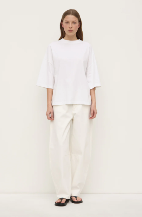 Max Cotton Oversized Tee White