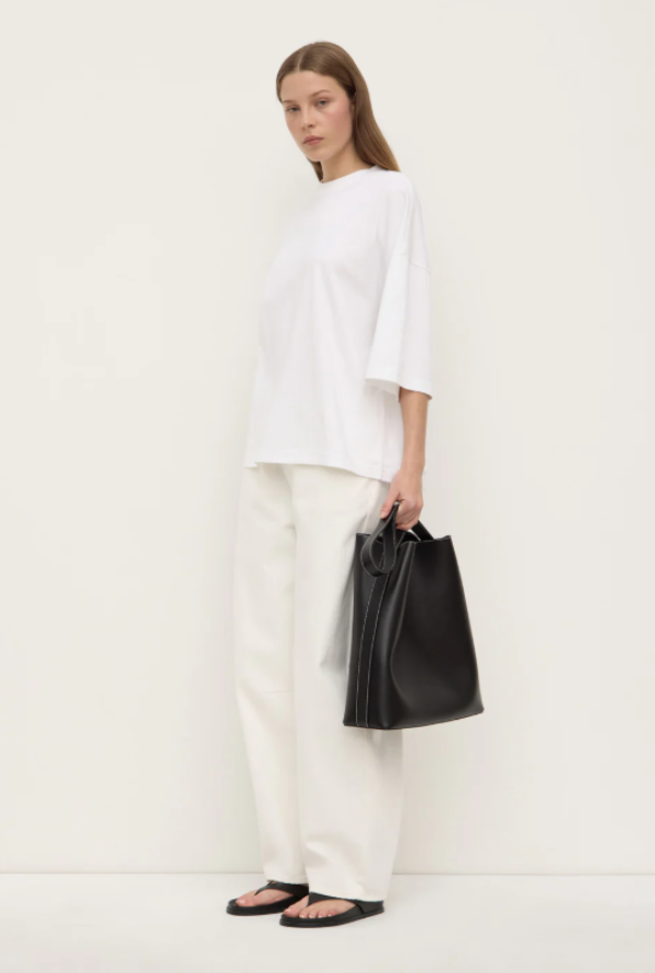 Max Cotton Oversized Tee White