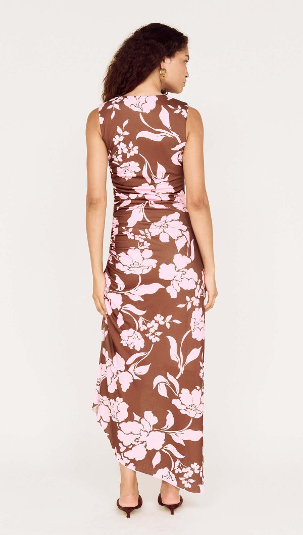 Uli Mesh Midi Dress Chocolate Lilac