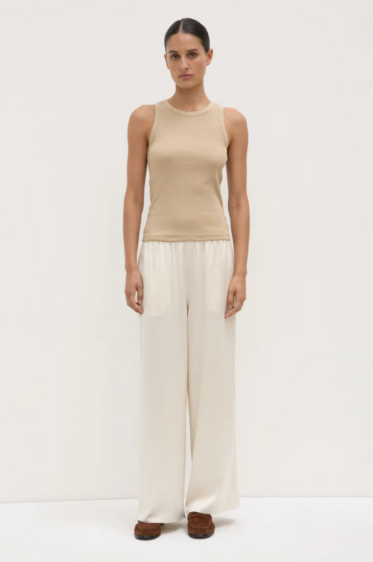 Nika Rib Tank Tan