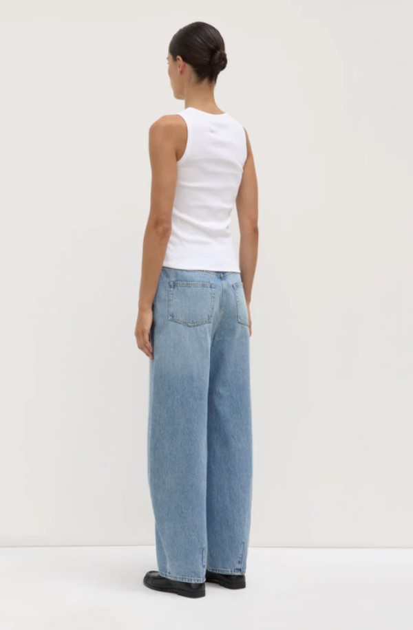 Nika Rib Tank White