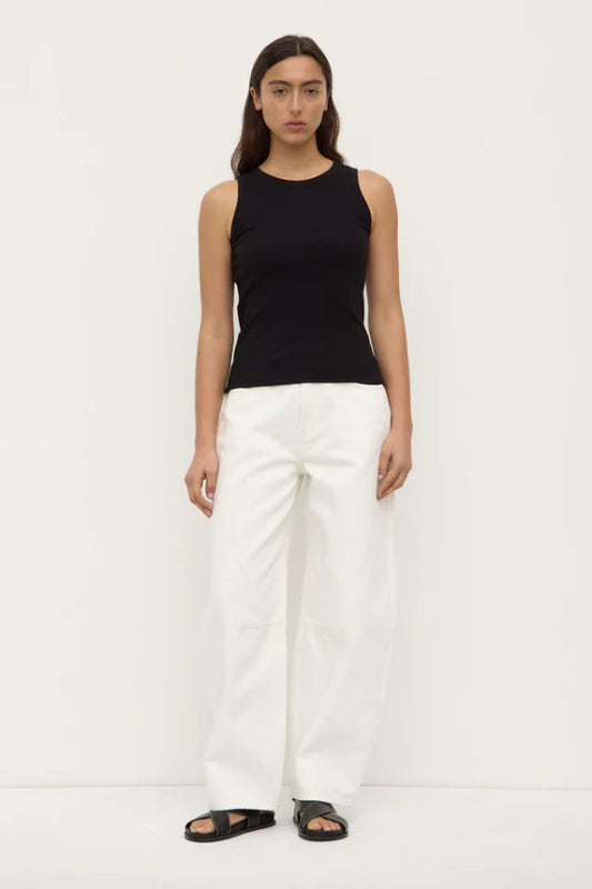 Nika Rib Tank Black