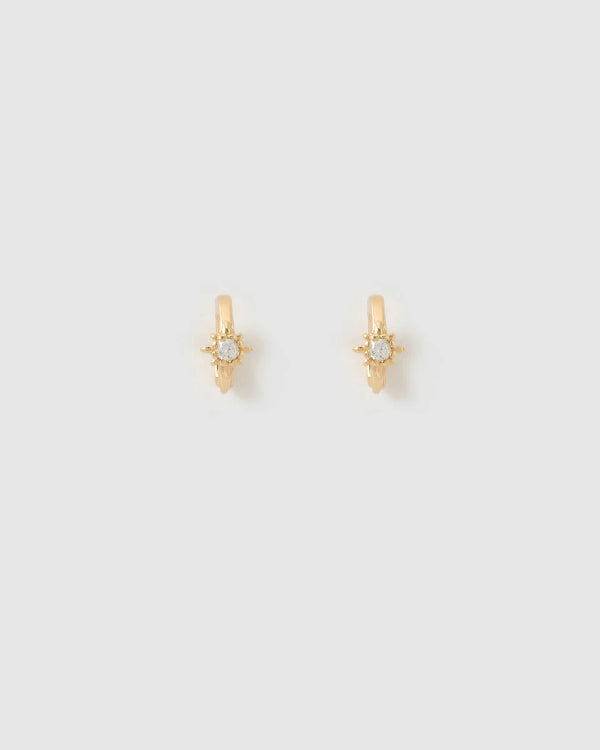 Nova Gold Huggie Earring