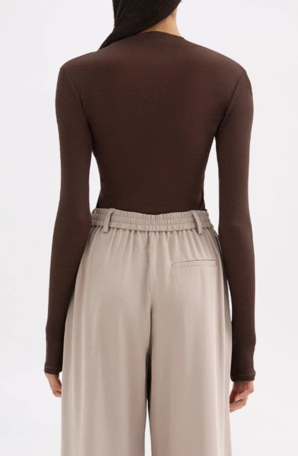 Aster LS mesh Top Chocolate