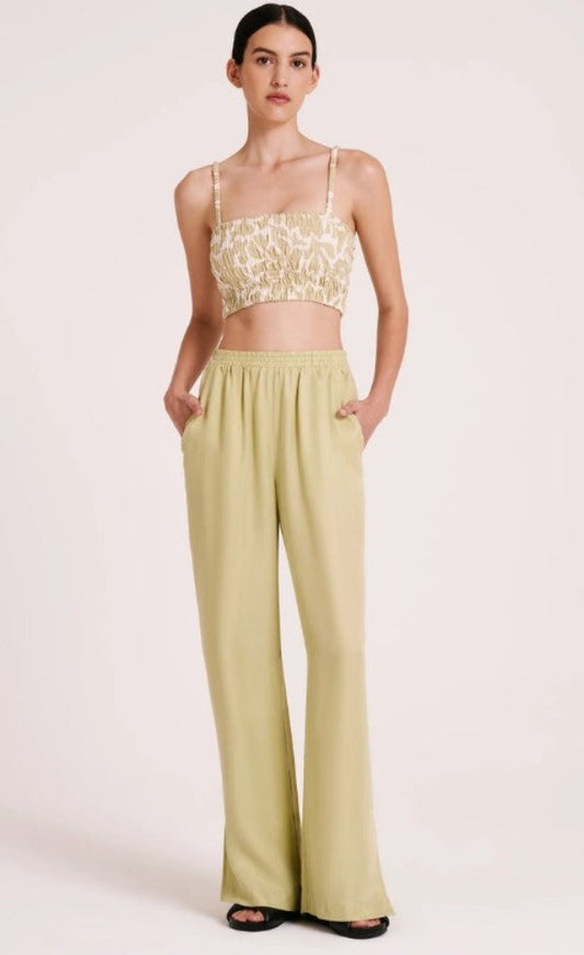 Nude Lucy Dara Cupro Pants Lime