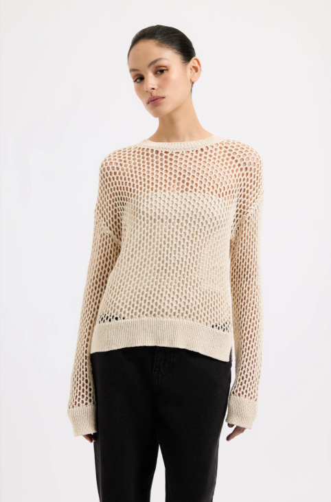 Nude Lucy Garcia Crochet Knit Natural