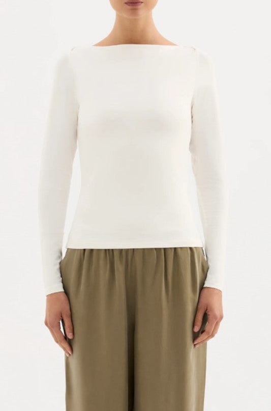 Lilah LS Top White