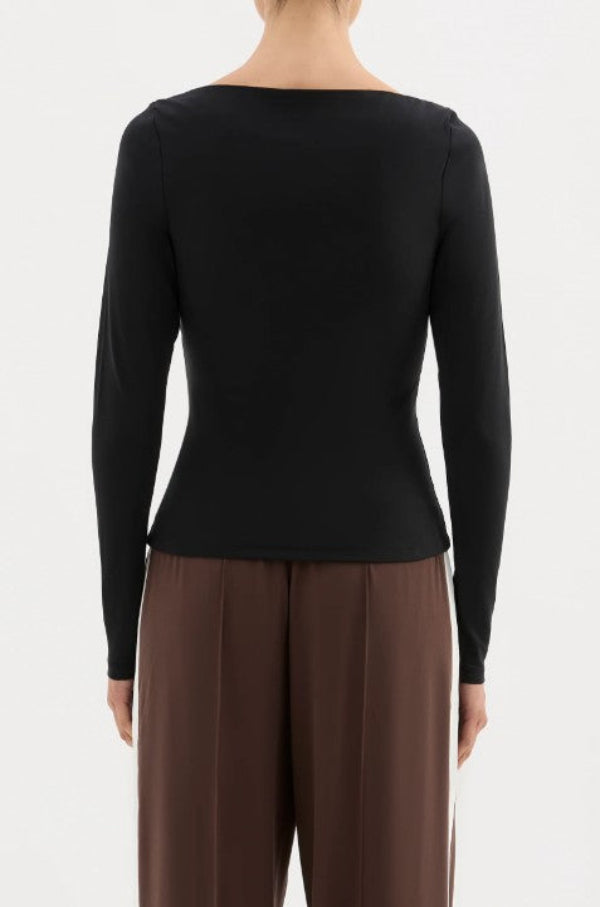 Lilah LS Top Black