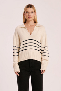 Nude Lucy Logan Rugby Knit Cloud Stripe