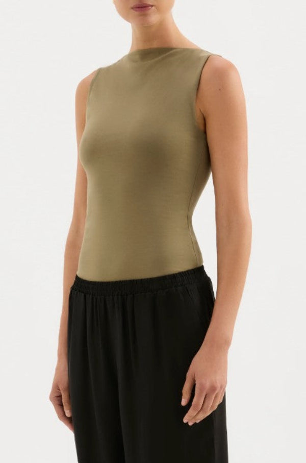 Lois Organic Tank Sage