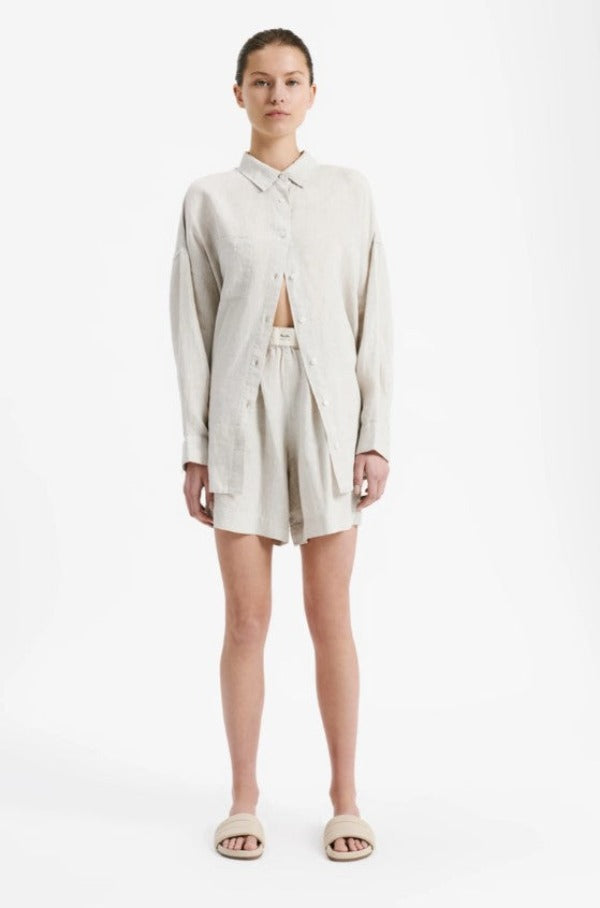 Nude Lucy Lounge Heritage Linen Shirt Natural