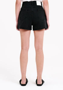Nude Lucy Mom Short Washed Black