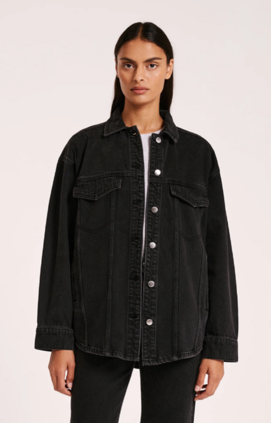 Organic Denim Jacket Vintage Black