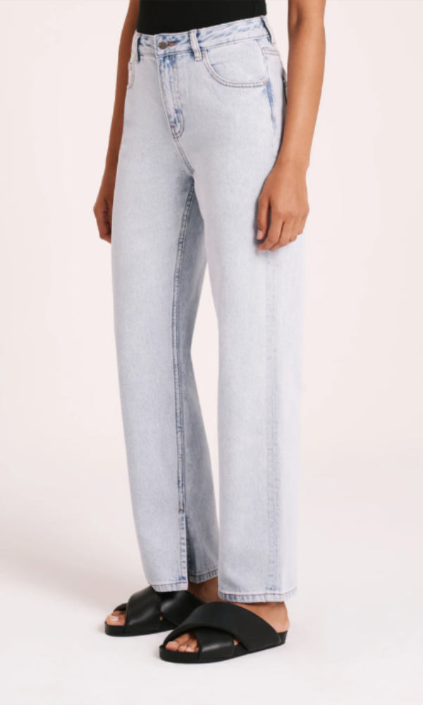 Nude Lucy Organic Split Hem Jean Clear Blue