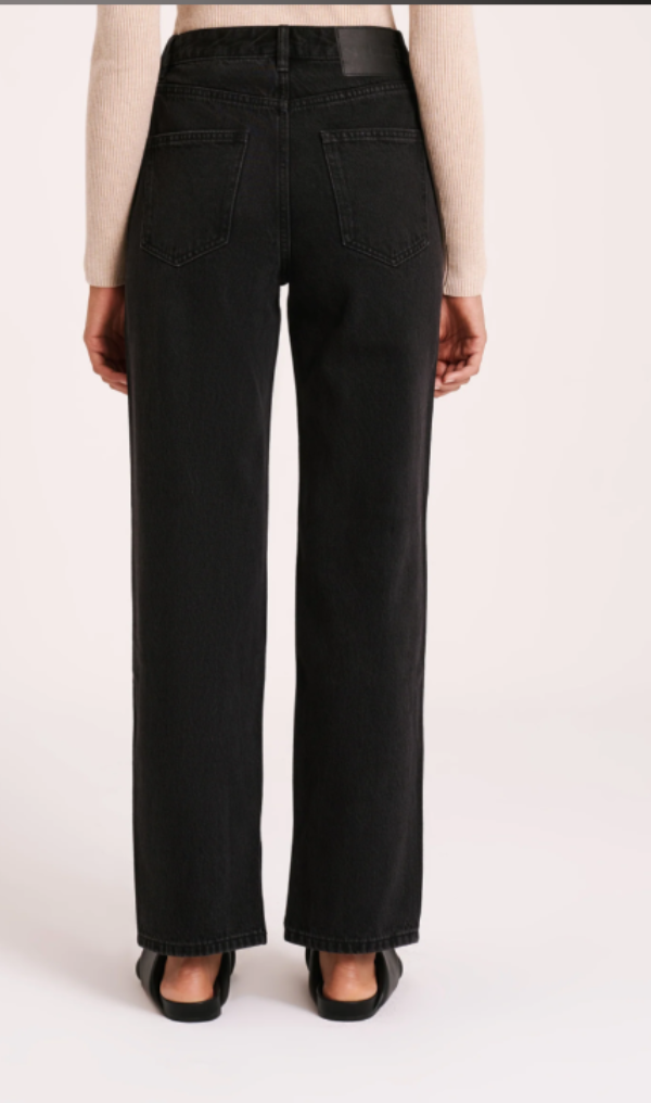 Organic Split Hem Jean Vintage Black