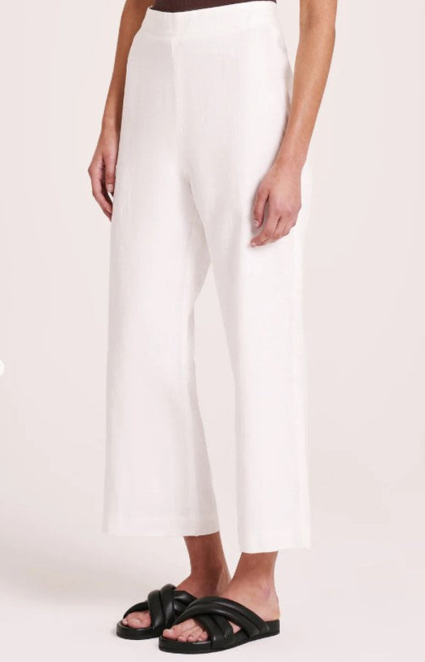 Thilda Linen Culotte White