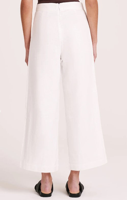 Thilda Linen Culotte White