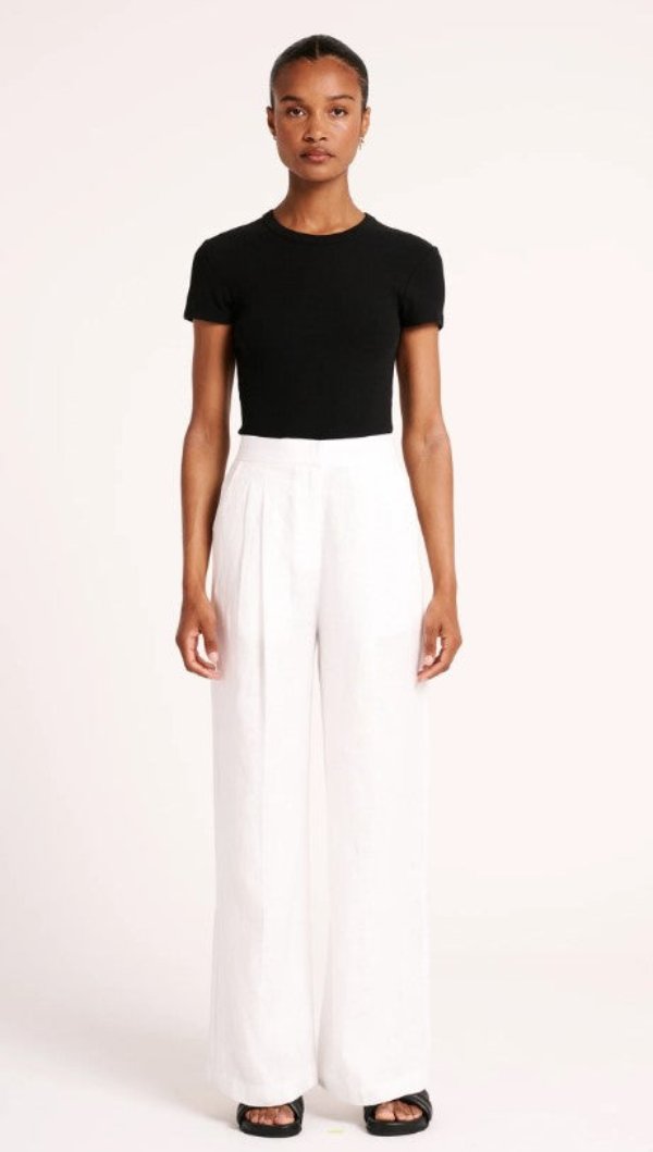 Thilda Linen Pant White