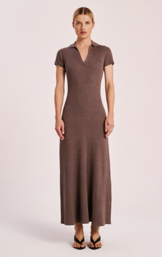 Tove Knit Dress Espresso