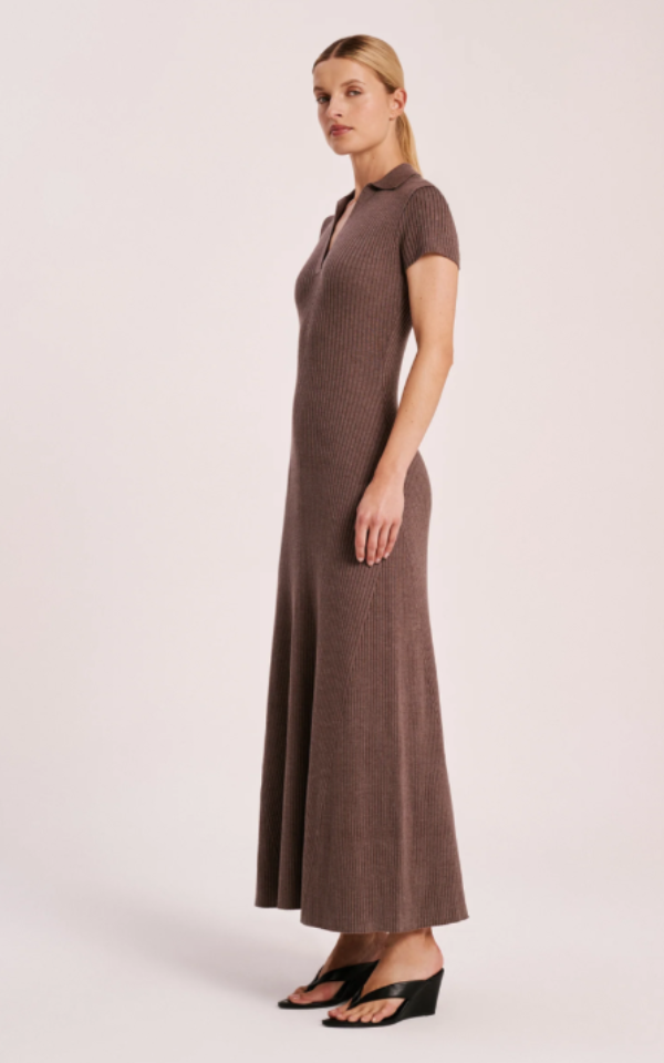 Tove Knit Dress Espresso