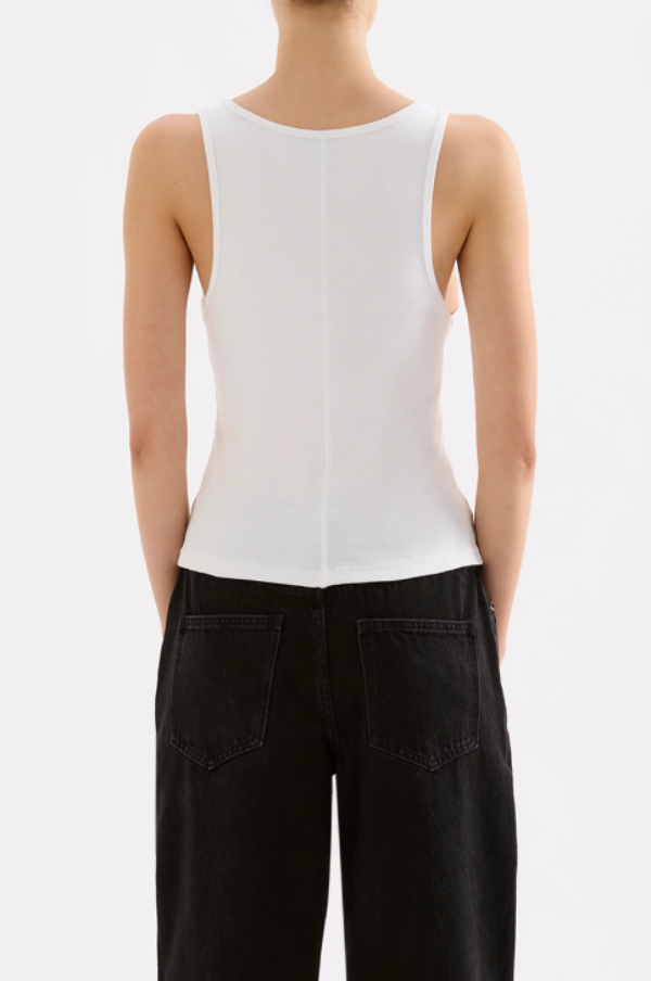 Organic 90s Singlet White