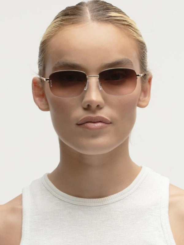 Otra Eyewear Junior Sunglasses Gold/Brown to pink fade