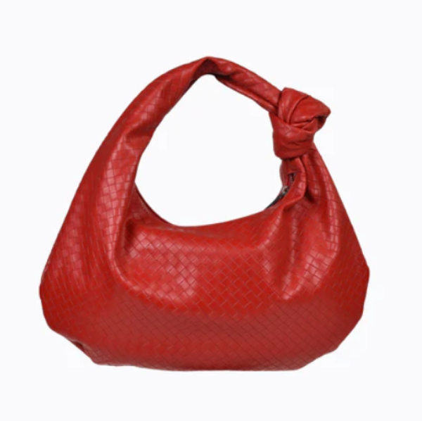 Evity Weave Shoulder Bag Red