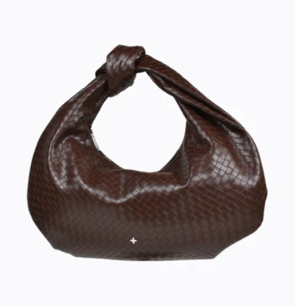 Evity Weave Shoulder Bag Chocolate