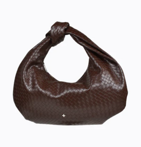 Peta + Jain Evity Weave Shoulder Bag Chocolate