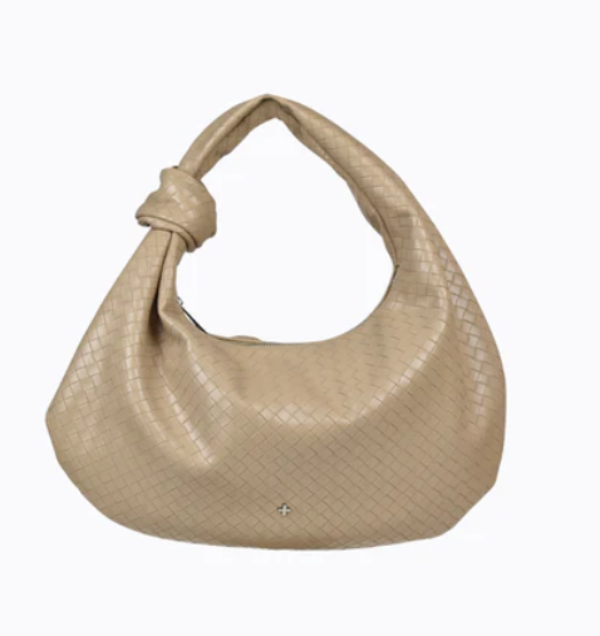 Evity Weave Shoulder Bag Nude