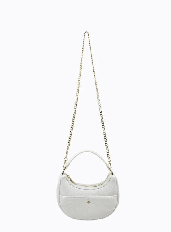 Peta + Jain Pump Shoulder Bag White/gold