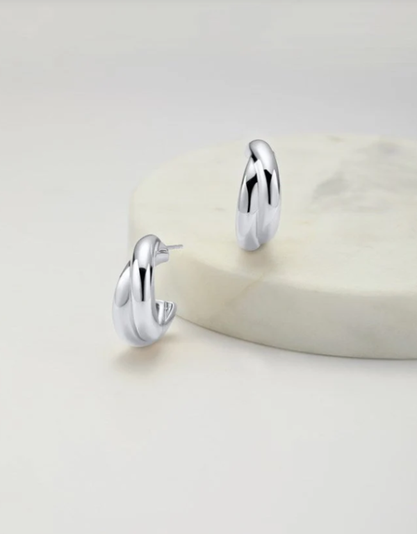 Peyton Hoop Silver 