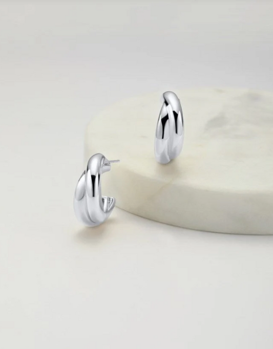 Peyton Hoop Silver 