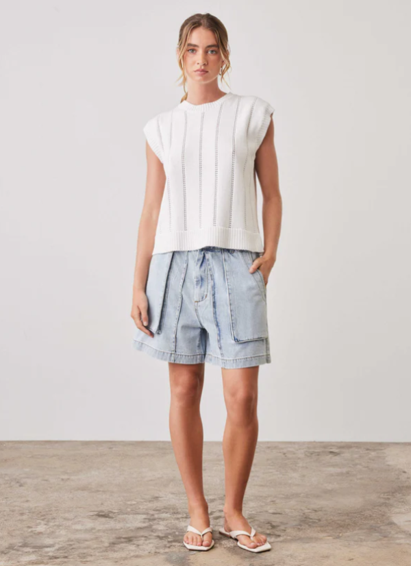 Pioneer Knit Tank White Pioneer
