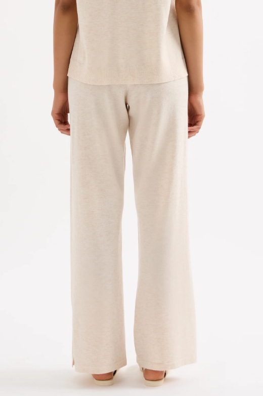 Rae Knit Pant Cream Marle