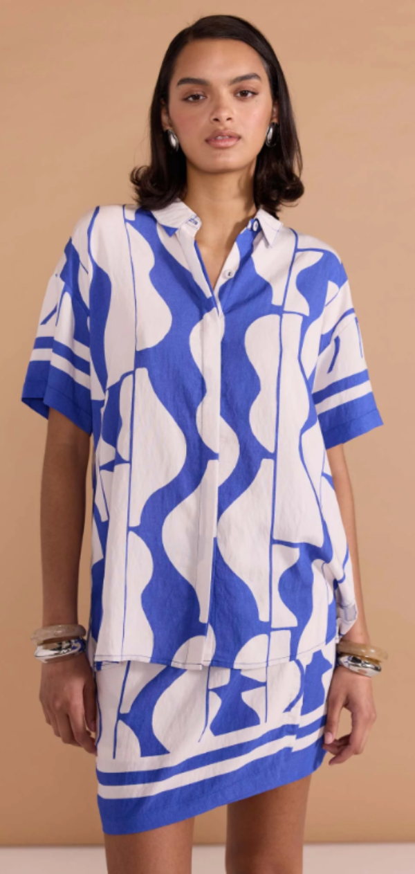 Santi Resort Shirt Blue