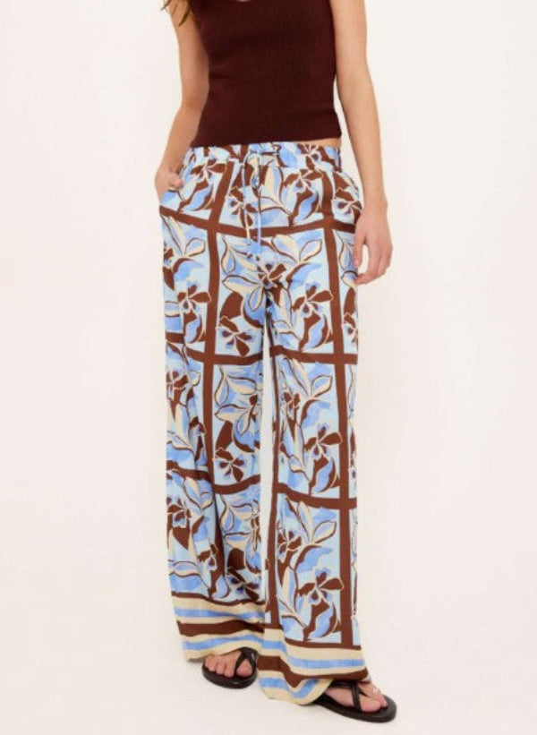 Cielo Drawstring Pants Abstract