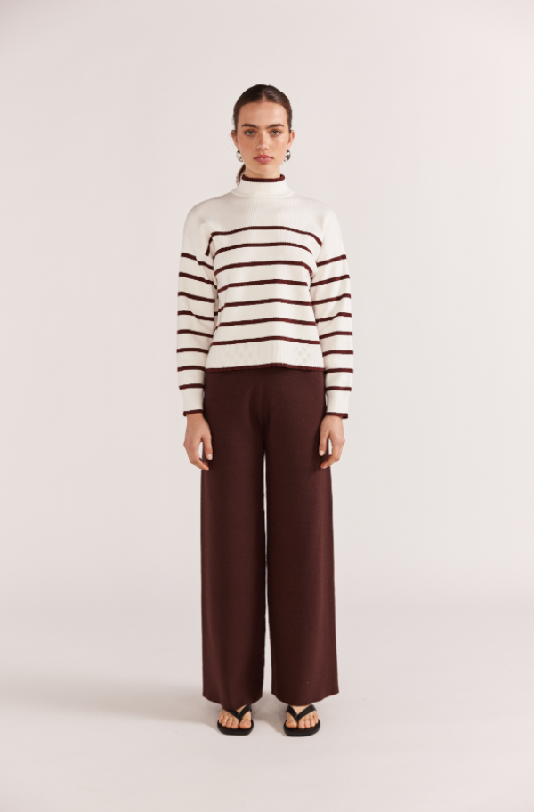 Staple The Label Dover Knit Pants Chocolate