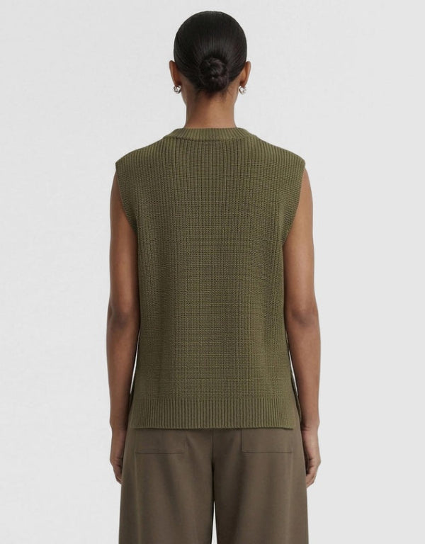 Ellis Knit Tank Khaki
