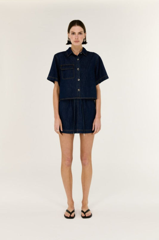 Lea Denim Mini Skirt Indigo