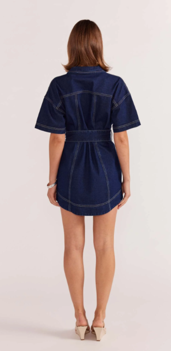 Luca denim Mini Dress Indigo