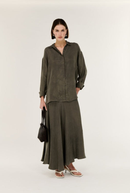 Stevie Long Sleeve Shirt Olive