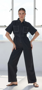 Staple The Label Theory Jumpsuit Black
