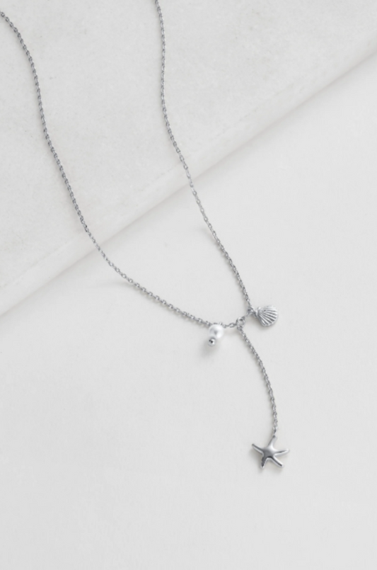 Starfish Mini Necklace Silver 