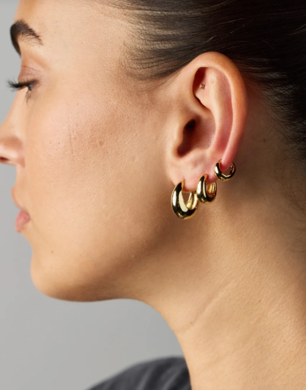 Steph Large Hoop Gold 