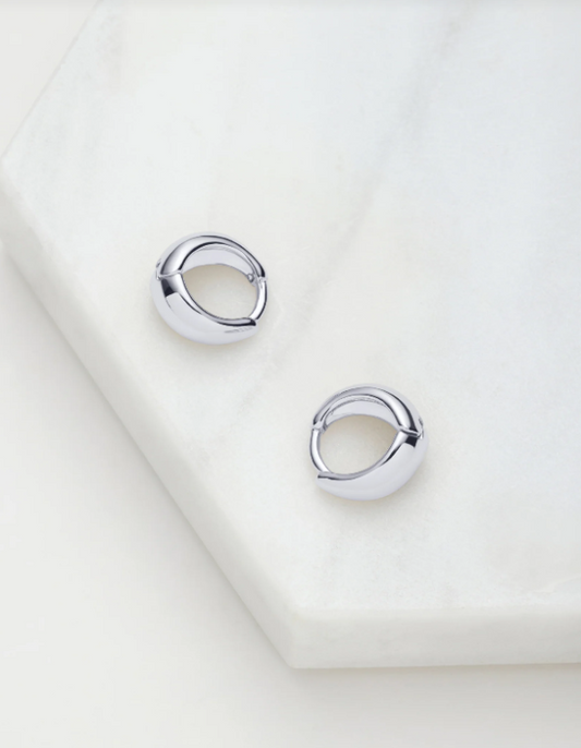 Steph Hoop Small Silver