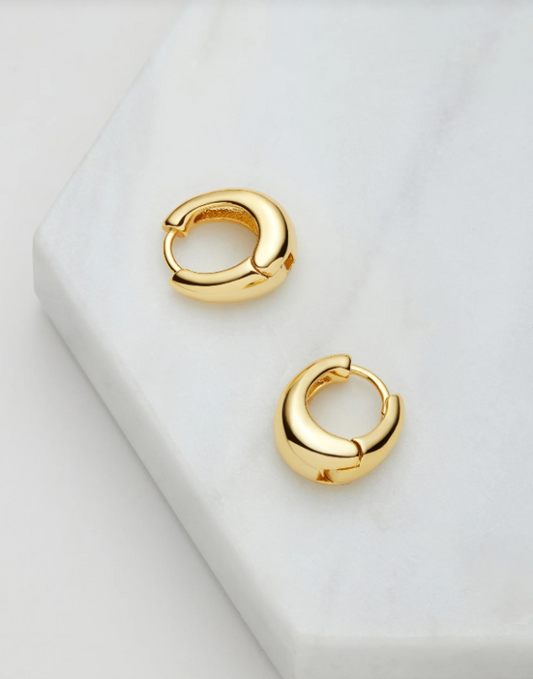 Steph Medium Hoop Gold 