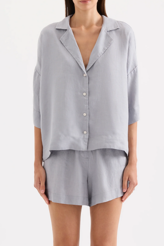 Lounge Linen Shirt Storm